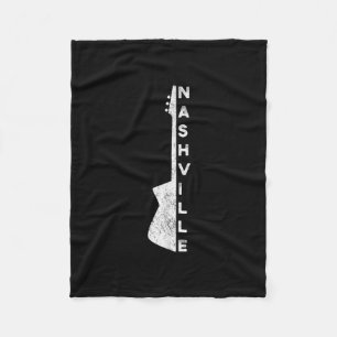 Nashville Guitar Country Music Lovers Geschenke Fleecedecke
