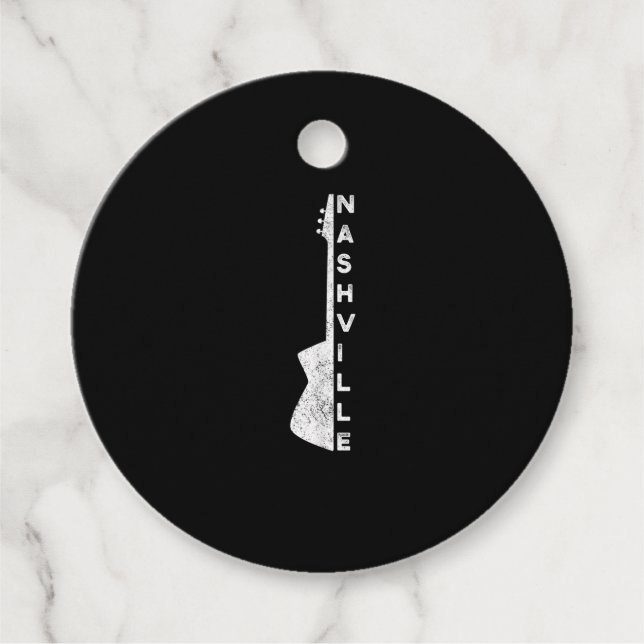 Nashville Guitar Country Music Lovers Geschenke Geschenkanhänger (Vorderseite)