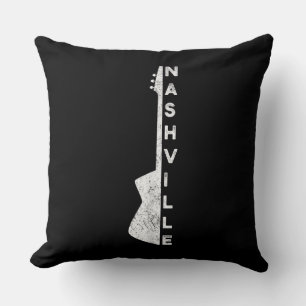 Nashville Guitar Country Music Lovers Geschenke Kissen