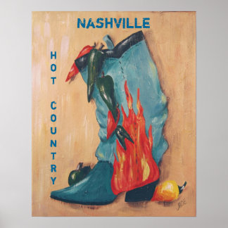 Nashville, heißes Landposter Poster