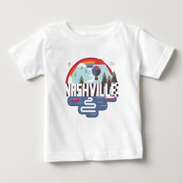Nashville im Entwurf Baby T-shirt (Vorderseite)