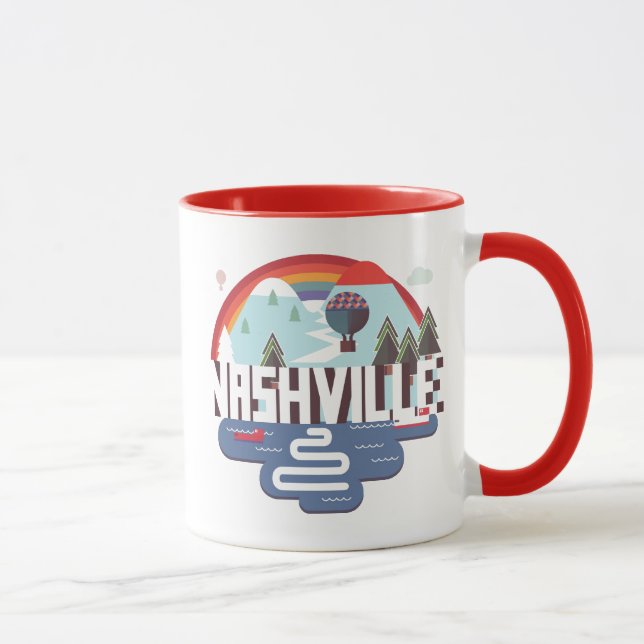 Nashville im Entwurf Tasse (Rechts)