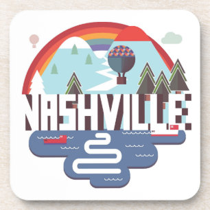 Nashville im Entwurf Untersetzer