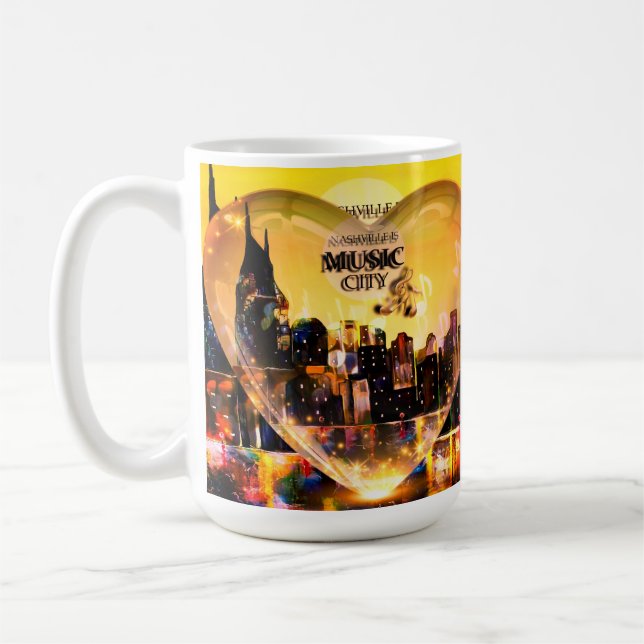 Nashville ist eine Musikstadt Kaffeetasse (Links)