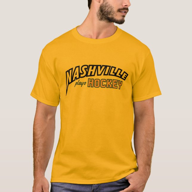 Nashville Joue T-shirt or de hockey (Devant)
