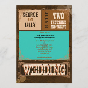 Nashville laden ein:  Türkis Einladung