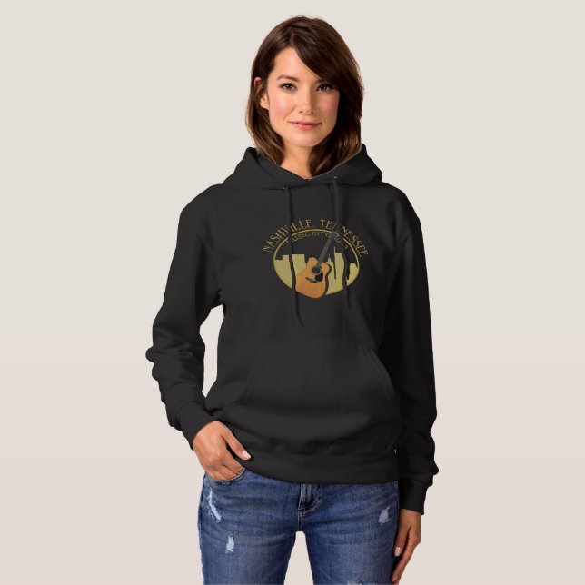 Nashville, le sweat - shirt à capuche des femmes (Devant entier)