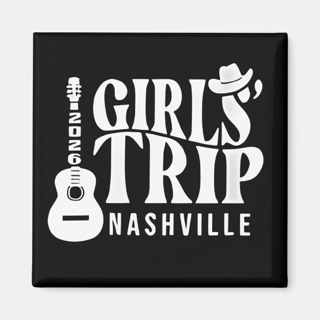 Nashville Mädchen Reise 2026 Magnet (Vorne)