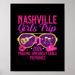 Nashville Mädchenreise 2026 Erinnerungen schaffen Poster