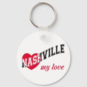Nashville meine Liebe Schlüsselanhänger