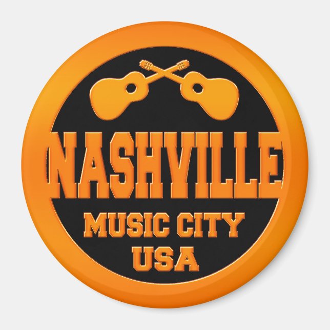 Nashville Music City USA Magnet (Vorne)
