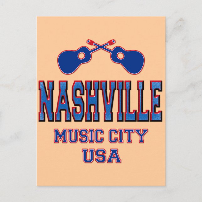 Nashville, Music City USA Postkarte (Vorderseite)