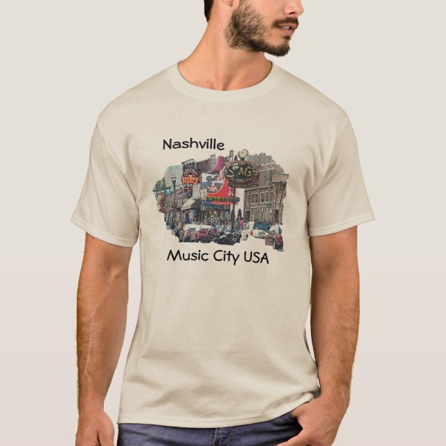 Nashville Music City USA T-Shirt (Vorderseite)