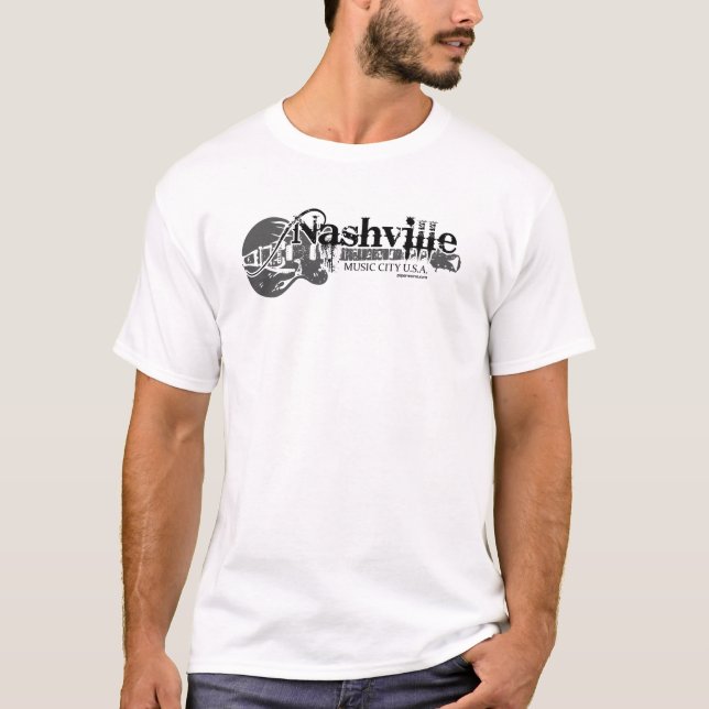 Nashville, Musik-Stadt USA T-Shirt (Vorderseite)