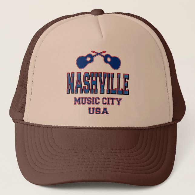 Nashville, Musik-Stadt USA Truckerkappe (Vorderseite)
