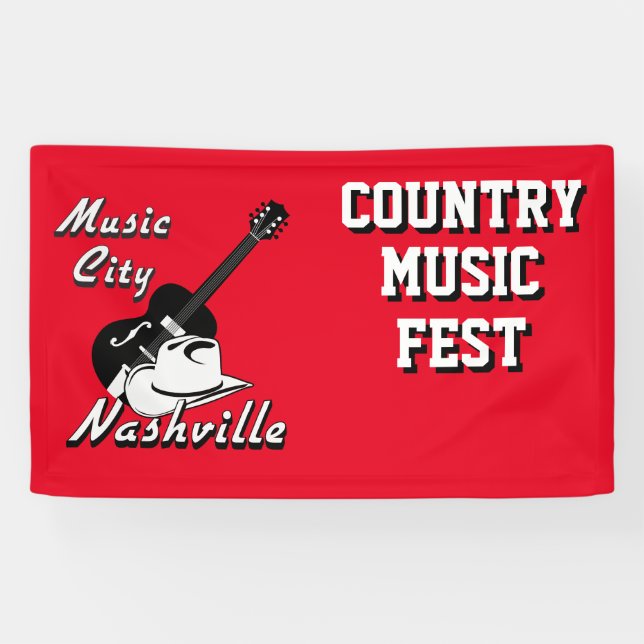 Nashville. Musikstadt Banner (Horizontal)