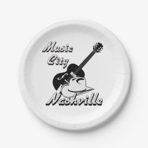 Nashville. Musikstadt Pappteller