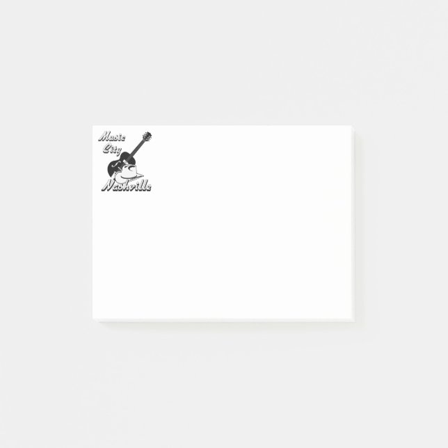 Nashville. Musikstadt Post-it Klebezettel (Vorderseite)