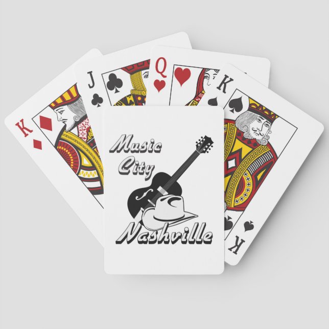 Nashville. Musikstadt Spielkarten (Rückseite)