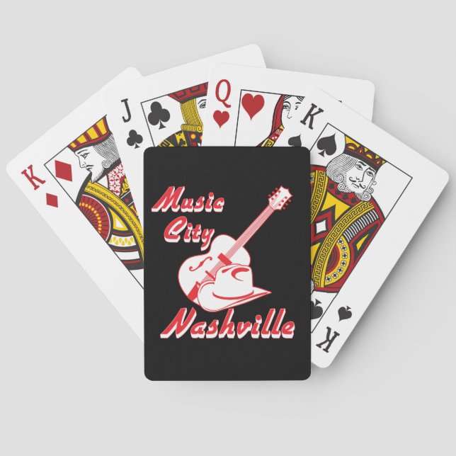 Nashville. Musikstadt Spielkarten (Rückseite)