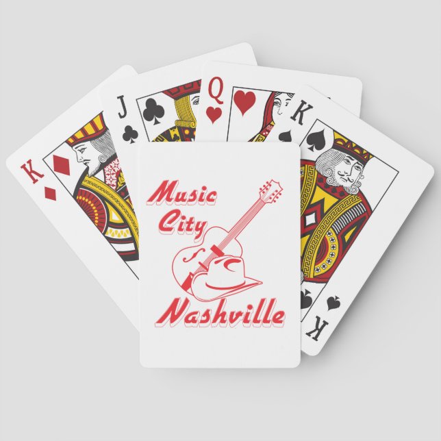 Nashville. Musikstadt Spielkarten (Rückseite)