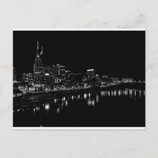 Nashville nachts postkarte