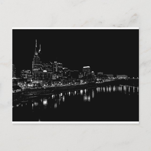 Nashville nachts postkarte (Vorderseite)