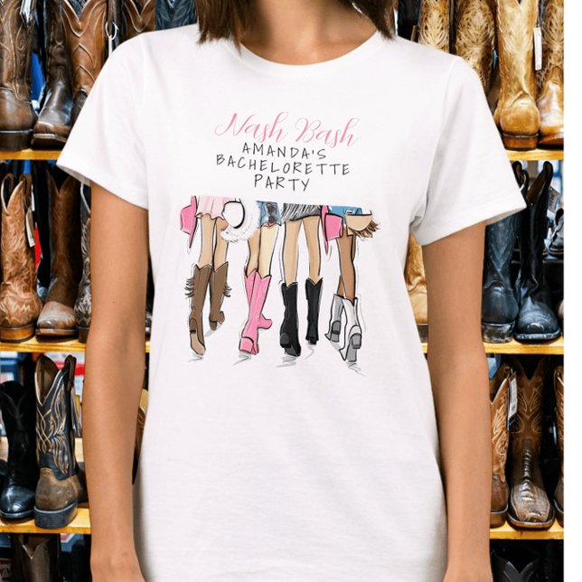 Nashville Nash Bash Bride Bachelorette Fashion T-Shirt (Von Creator hochgeladen)