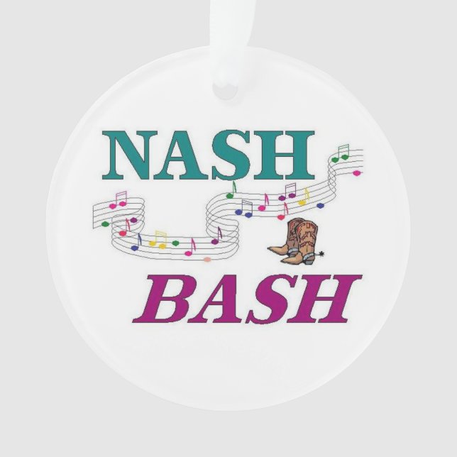 Nashville Nash Bash Music Ornament (Vorderseite)