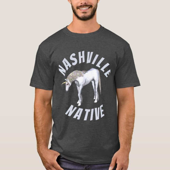 Nashville Native Unicorn T-Shirt (Vorderseite)