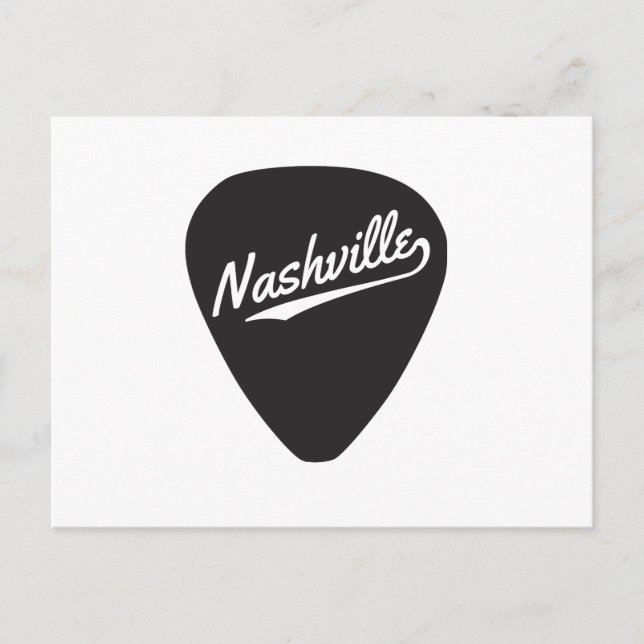 Nashville Plektrum Postkarte (Vorderseite)