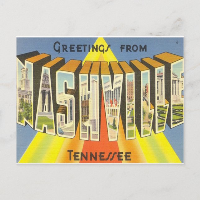 Nashville-Postkarte Postkarte (Vorderseite)