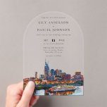 Nashville Riverfront Watercolor Wedding Arch Acryleinladungen<br><div class="desc">This elegant Nashville riverfront watercolor wedding transparent acrylic invitation can be personalized with your information in chic typography. Designed by Thisisnotme©</div>