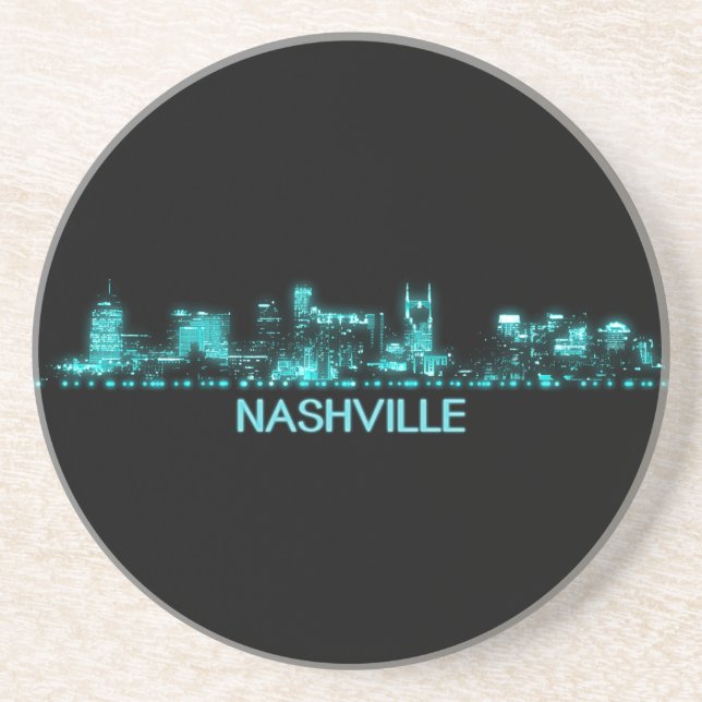 Nashville Skyline Getränkeuntersetzer (Vorne)