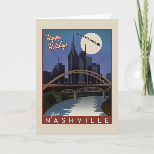 Nashville Skyline Karte (Vorderseite)