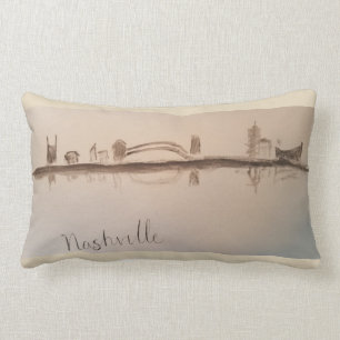Nashville-Skyline-Kissen Lendenkissen
