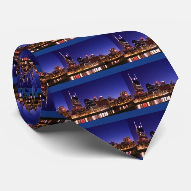 Nashville-Skyline Krawatte (Gerollt)