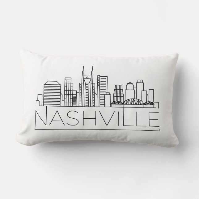 Nashville-Skyline Lendenkissen (Vorderseite)