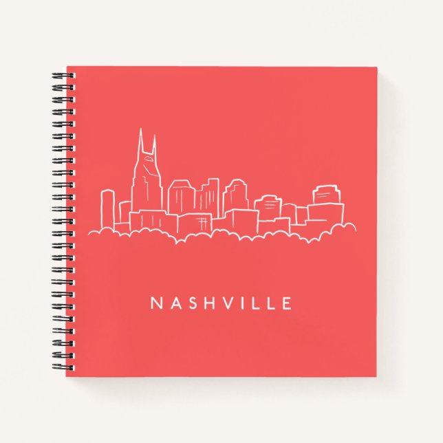 Nashville Skyline Notizbuch (Vorderseite)