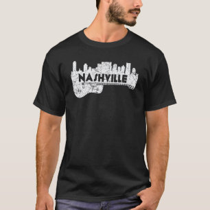 Nashville Skyline Tennessee Country-Musik Gitarre T-Shirt