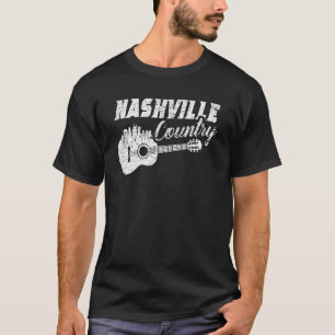 Nashville Skyline Tennessee Country-Musik Gitarre T-Shirt