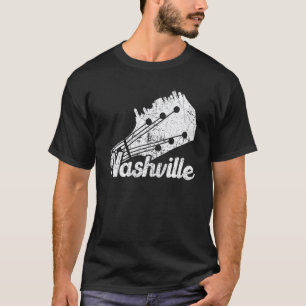 Nashville Skyline Tennessee Country-Musik Gitarre T-Shirt