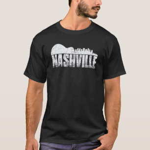 Nashville Skyline Tennessee Country-Musik Gitarre T-Shirt