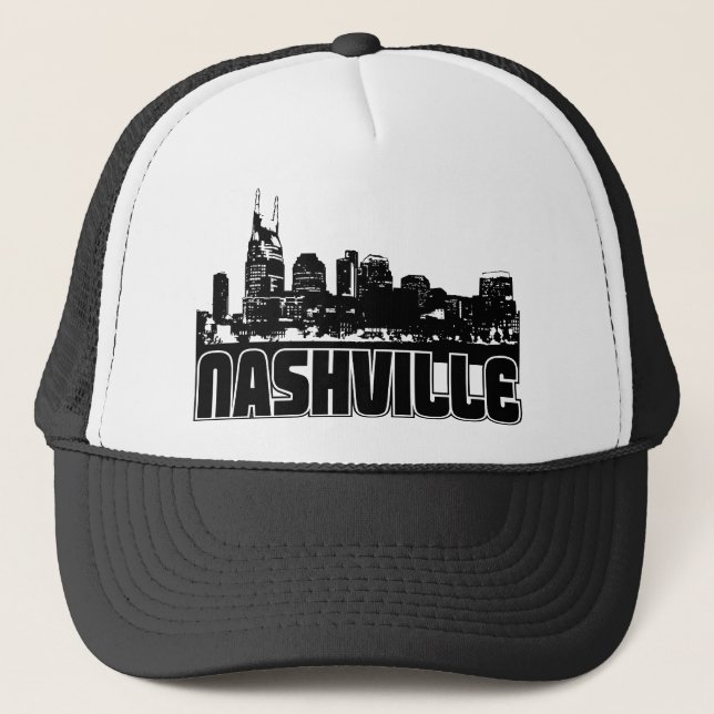 Nashville-Skyline Truckerkappe (Vorderseite)