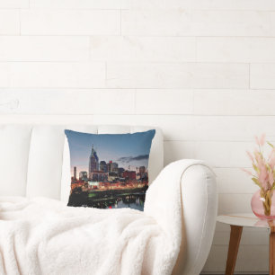 Nashville, Skyline von Tennessee Kissen