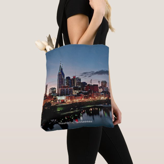 Nashville, Skyline von Tennessee Tasche (Von Nahem)