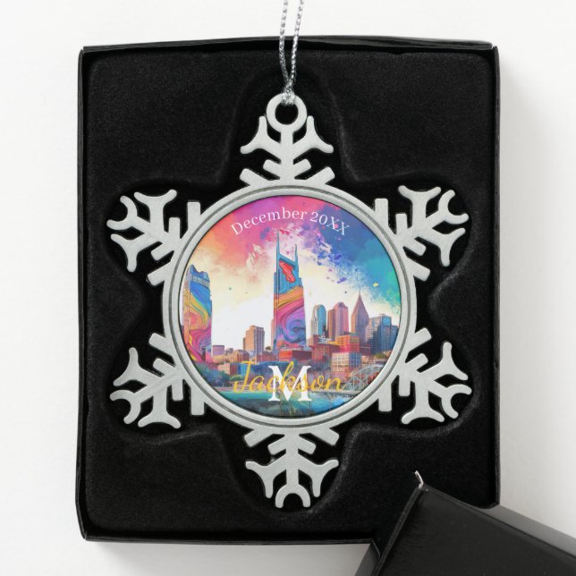 Nashville Snowflake Pewter Noël ornement (Boîte)