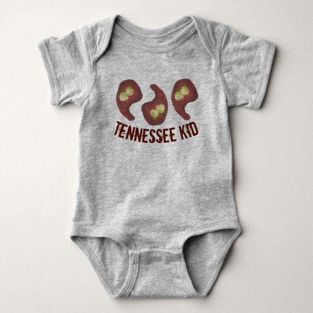 Nashville Style Hot GRILLEN Chicken TENNESSEE KID  Baby Strampler (Vorderseite)