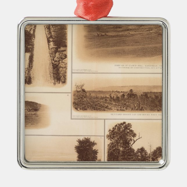 Nashville, Tenn Silbernes Ornament (Vorne)