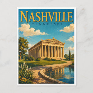 Nashville Tennessee Aquarell GeoSaga Postkarte